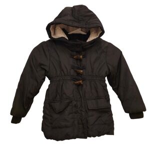 Old Navy Unisex Toddler Zip Up Black Hooded Jacket Black Jack Size 5T